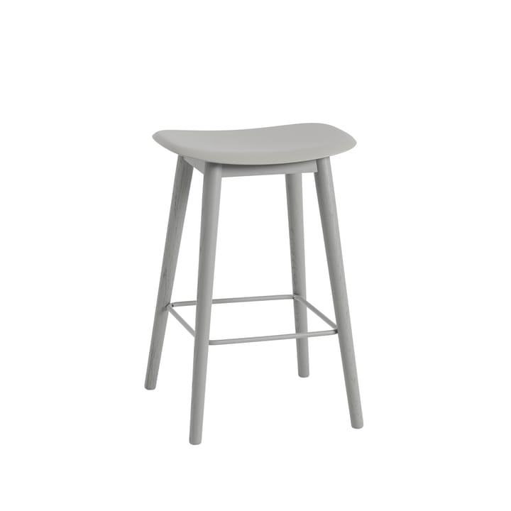 Banqueta com bar Fiber counter 65 cm - Cinzento - Muuto