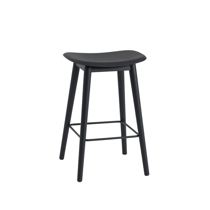 Banqueta com bar Fiber counter 65 cm - Preto-antratice preto - Muuto