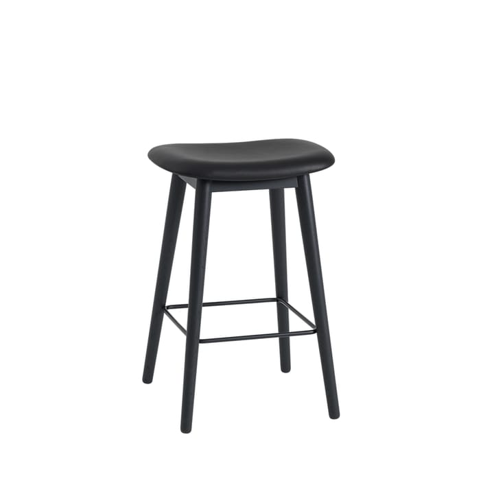 Banqueta com bar Fiber counter 65 cm - Preto-antratice preto - Muuto