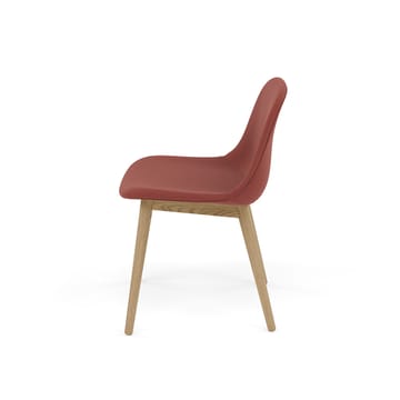 Cadeira com pernas de madeira Fiber Side Chair - Re-lã 558-carvalho - Muuto