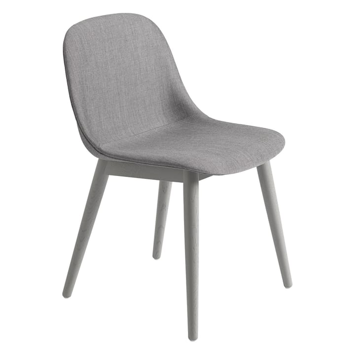 Cadeira com pernas de madeira Fiber Side Chair - Remix 133-grey - Muuto