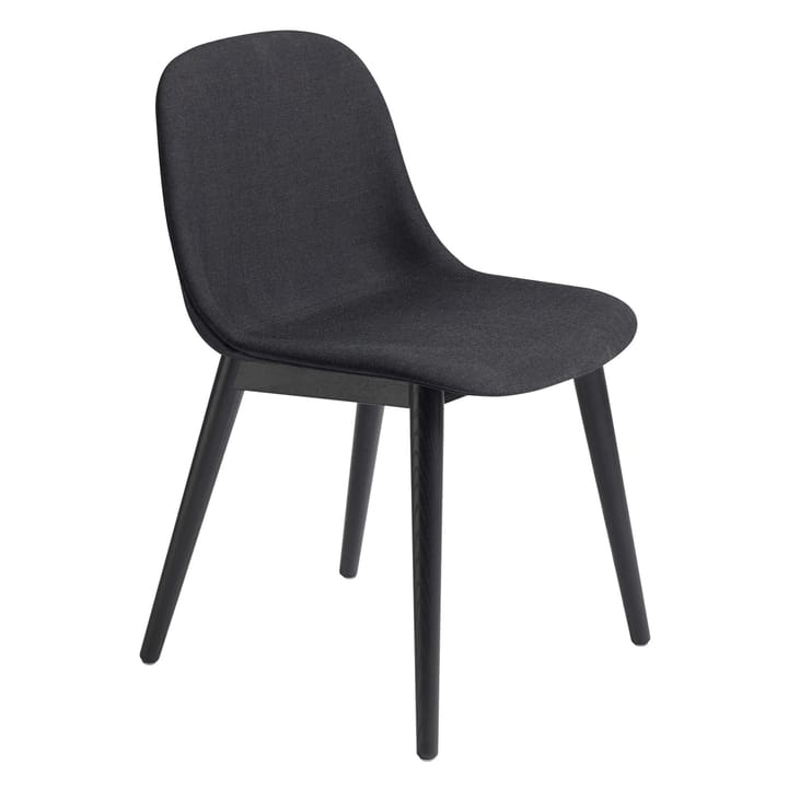 Cadeira com pernas de madeira Fiber Side Chair - Remix 183-black - Muuto