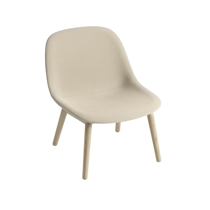 Cadeira com pernas madeira carvalho Fiber Lounge - Steelcut trio 236 - Muuto