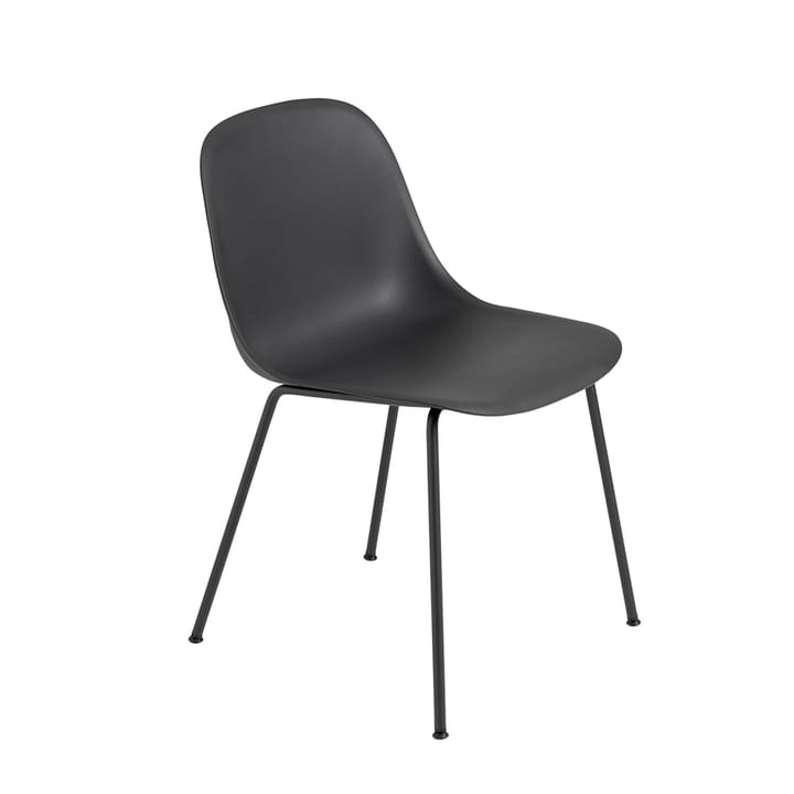 Cadeira Fiber Side 2 un. - Black-Anthracite (plástico) - Muuto