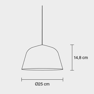 Candeeiro de teto Ambit Ø25 cm - branco - Muuto