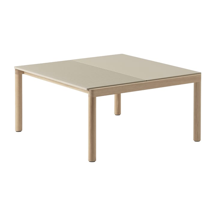 Couple 1 Plain-1 Wavy mesa de centro 80x84x40 cm - Sand-carvalho - Muuto