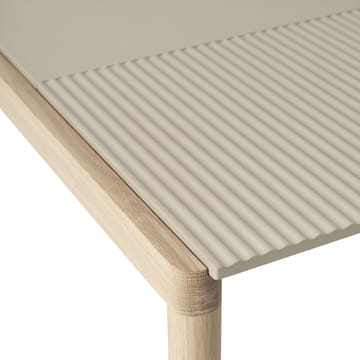 Couple 1 Plain-1 Wavy mesa de centro 80x84x40 cm - Sand-carvalho - Muuto