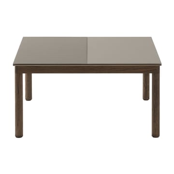 Couple 1 Plain-1 Wavy mesa de centro 80x84x40 cm - Taupe-Carvalho escuro oleado - Muuto