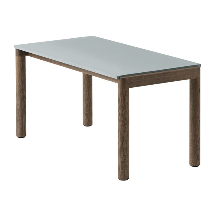 Couple 1 Plain mesa de centro 40x84x40 cm - Azul pálido-carvalho escuro oleado - Muuto