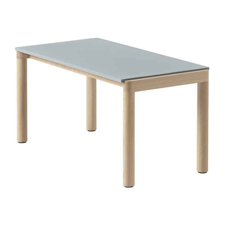 Couple 1 Plain mesa de centro 40x84x40 cm - Azul pálido-carvalho - Muuto