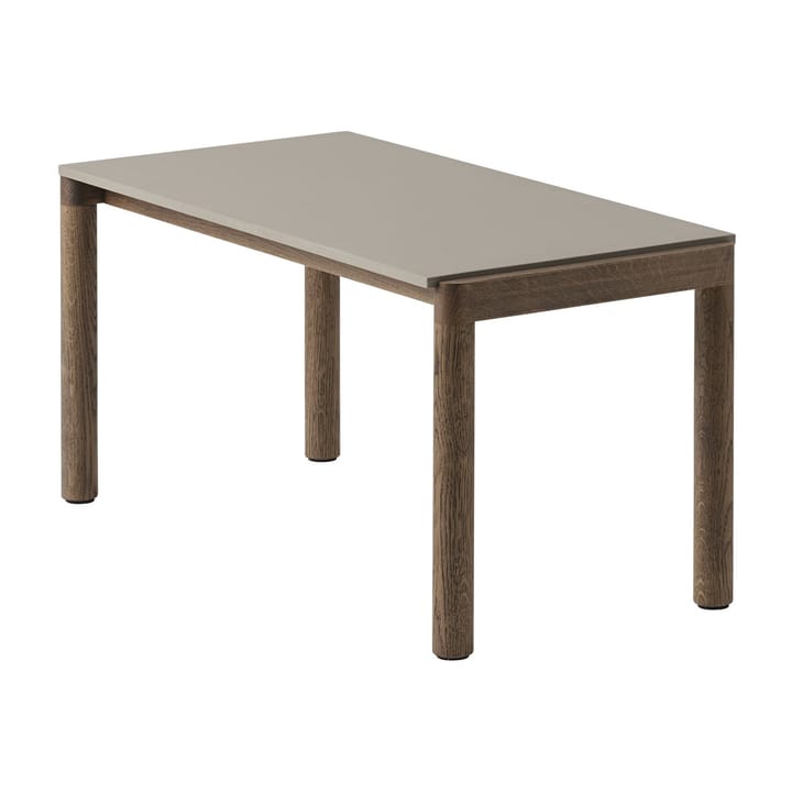 Couple 1 Plain mesa de centro 40x84x40 cm - Taupe-carvalho escuro oleado - Muuto