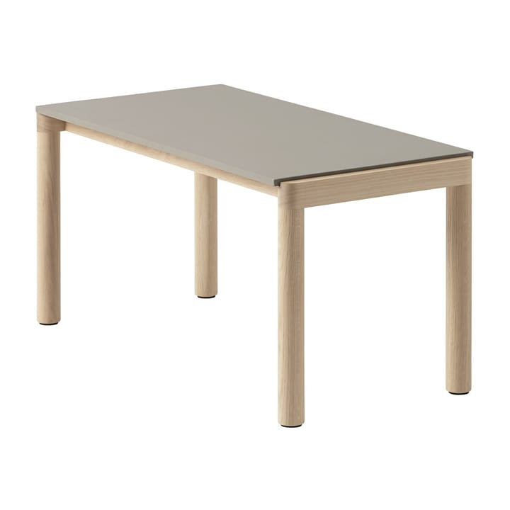 Couple 1 Plain mesa de centro 40x84x40 cm - Taupe-carvalho - Muuto