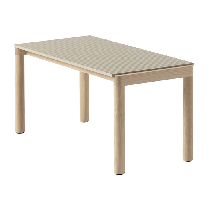 Couple 1 Wavy mesa de centro 40x84x40 cm - Sand-carvalho - Muuto