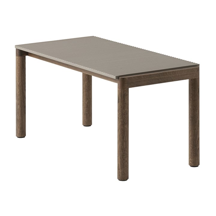 Couple 1 Wavy mesa de centro 40x84x40 cm - Taupe-carvalho escuro oleado - Muuto