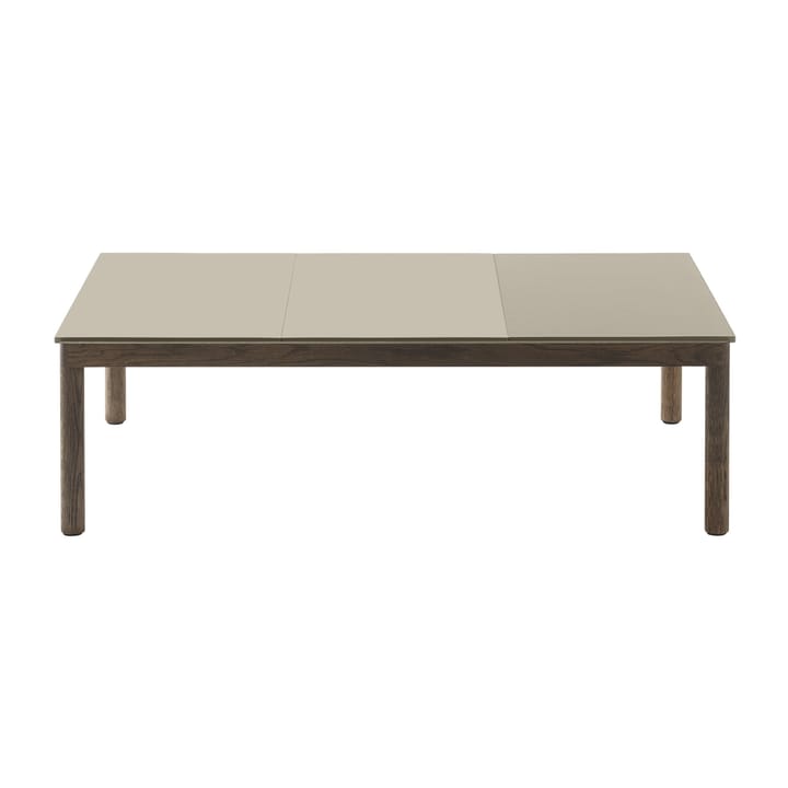 Couple 2 Plain-1 Wavy mesa de centro 120x84x35 cm - Sand-Carvalho escuro oleado - Muuto