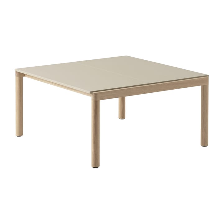 Couple 2 Plain mesa de centro 80x84x40 cm - Sand-carvalho - Muuto