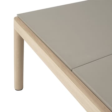 Couple 2 Plain mesa de centro 80x84x40 cm - Taupe-carvalho - Muuto