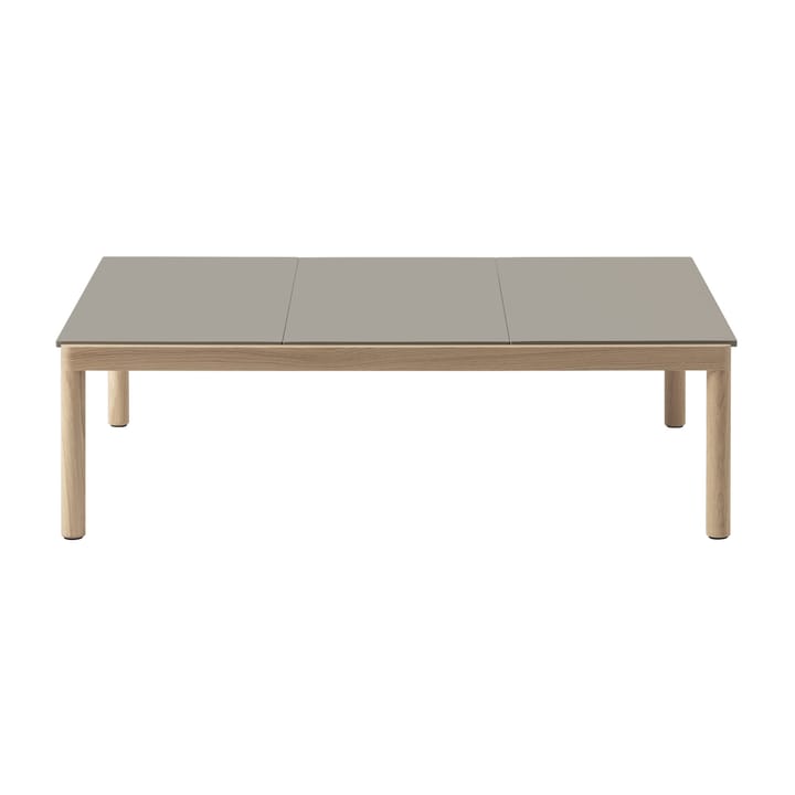 Couple 3 Plain mesa de centro 120x84x35 cm, Taupe-carvalho Muuto