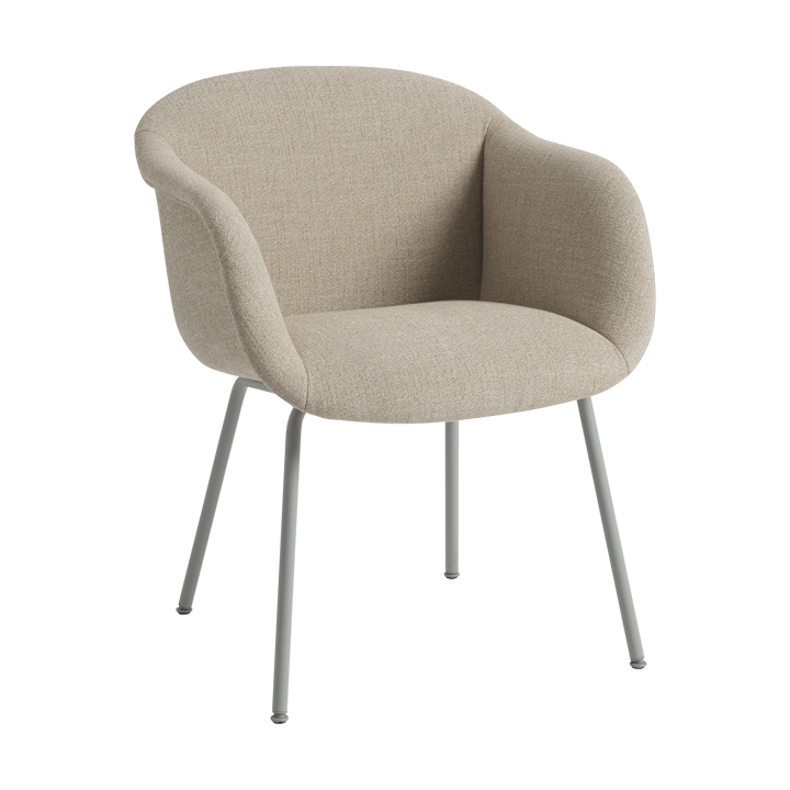 Fiber Soft Armchair base tubular - Ecriture 240/Grey - Muuto