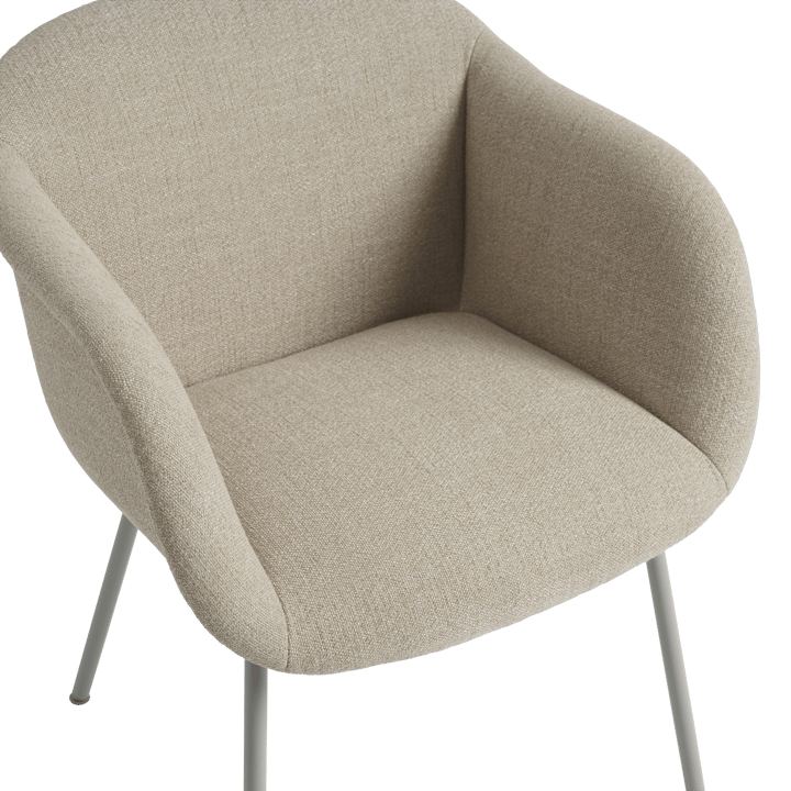 Fiber Soft Armchair base tubular - Ecriture 240/Grey - Muuto