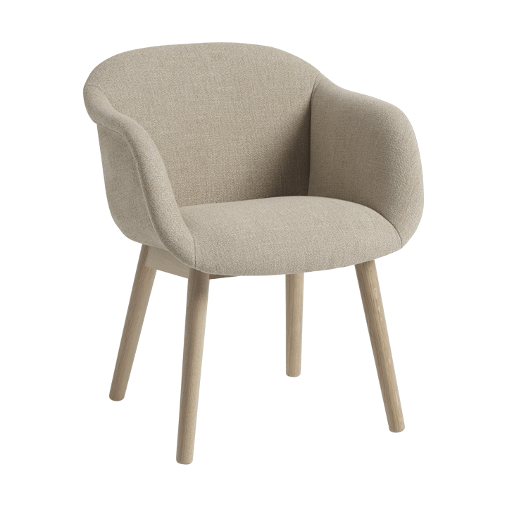 Fiber Soft Armchair com pés de madeira - Ecriture 240/Oak - Muuto