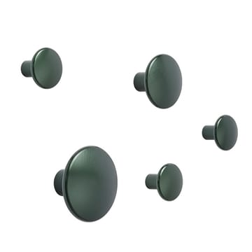 Gancho para roupa de metal The Dots, 2,7 cm - dark green - Muuto
