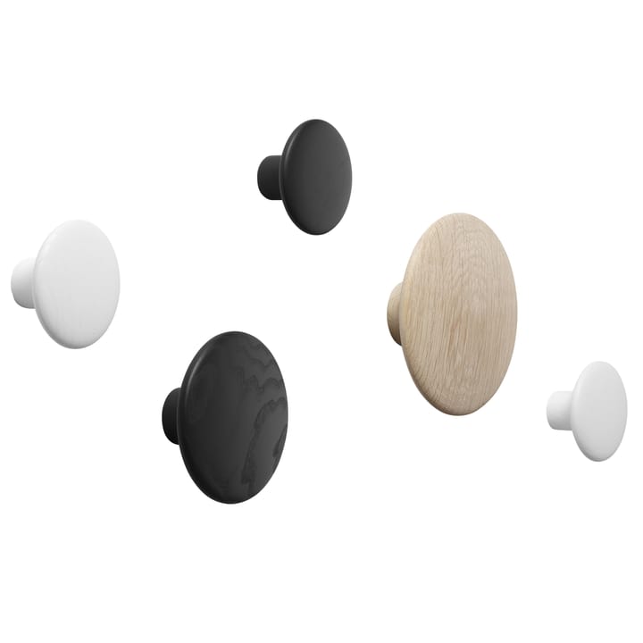 Gancho para roupa preto The Dots - grande - Muuto