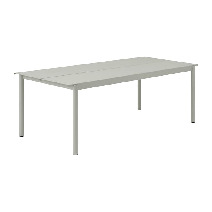 Linear mesa de aço 220x90 cm - Cinza (RAL 7044) - Muuto