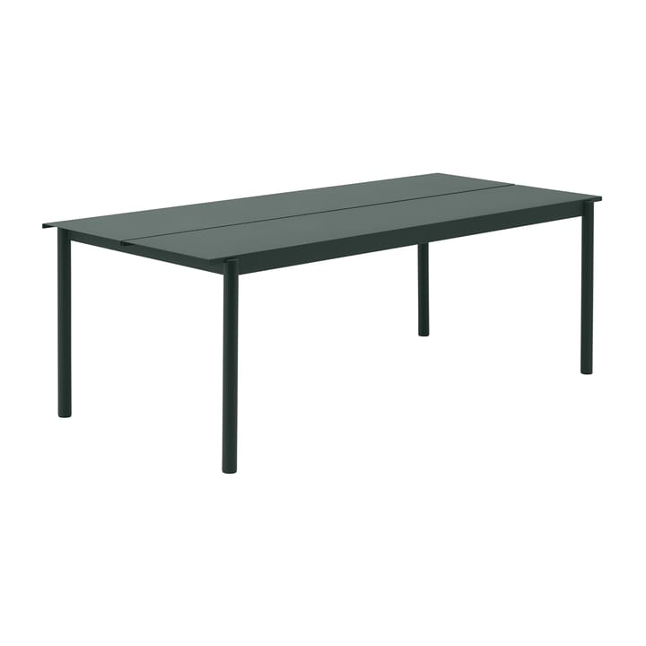 Linear mesa de aço 220x90 cm - Verde escuro (RAL 6012) - Muuto