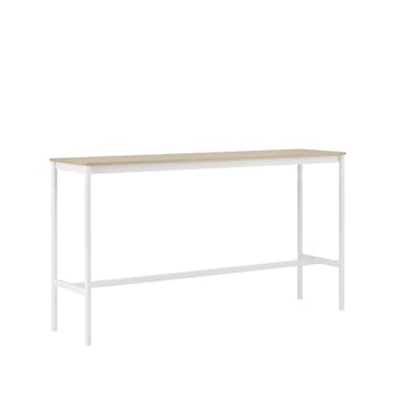 Mesa bar Base High - Carvalho, estrutura preta, compensado, L50 C190 A105 - Muuto