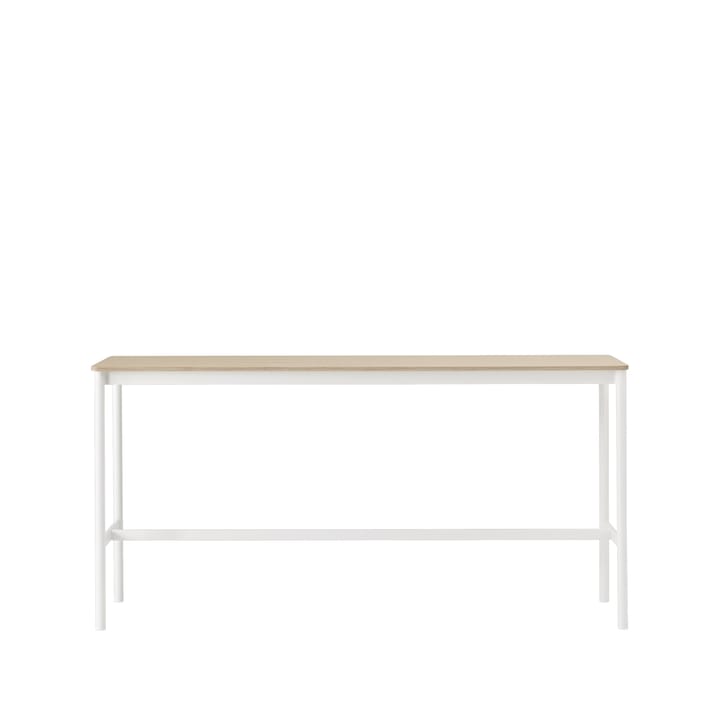 Mesa bar Base High - Carvalho, estrutura preta, compensado, L50 C190 A95 - Muuto