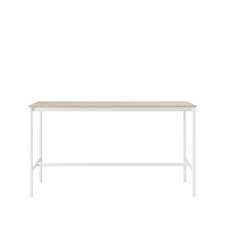 Mesa bar Base High - Carvalho, estrutura preta, compensado, L85 C190 A105 - Muuto