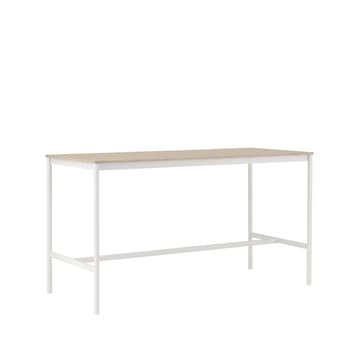 Mesa bar Base High - Carvalho, estrutura preta, compensado, L85 C190 A105 - Muuto