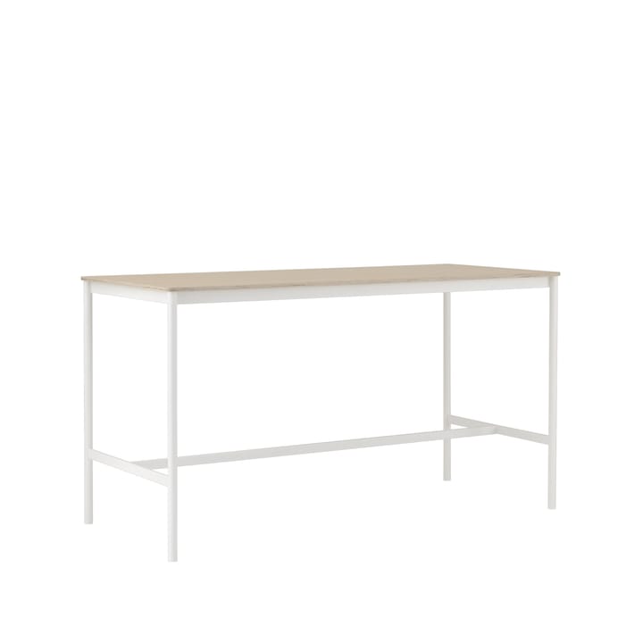 Mesa bar Base High, Carvalho, estrutura preta, compensado, L85 C190 A105 Muuto