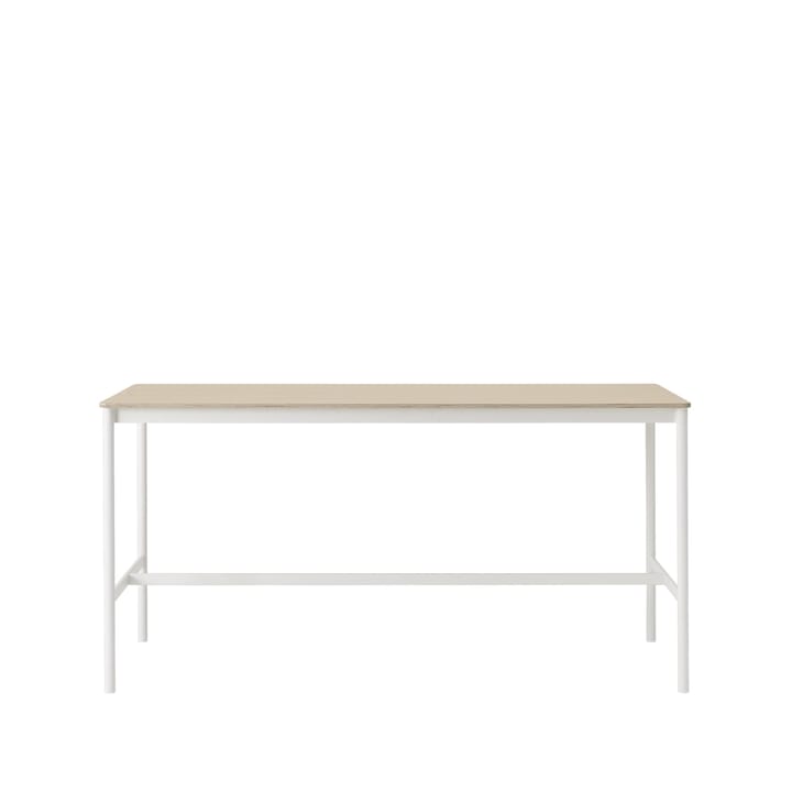 Mesa bar Base High - Carvalho, estrutura preta, compensado, L85 C190 A95 - Muuto