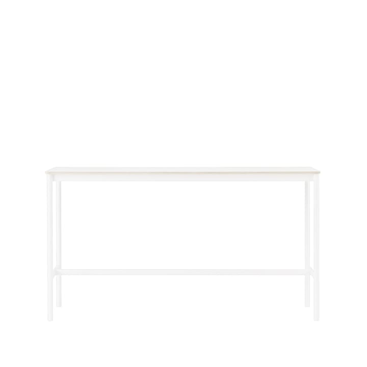 Mesa bar Base High - laminado branco-estrutura branca-compensado,L50 C190 A105 - Muuto
