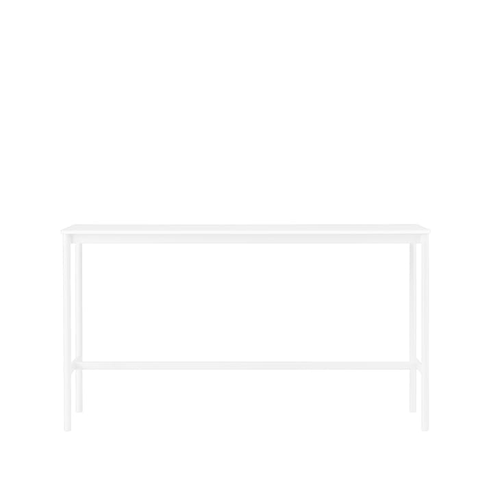 Mesa bar Base High - laminado branco-estrutura branca-L50 C190 A105 - Muuto
