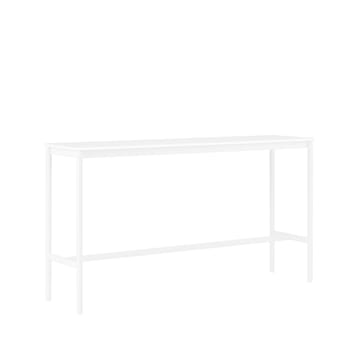 Mesa bar Base High - laminado branco-estrutura branca-L50 C190 A105 - Muuto