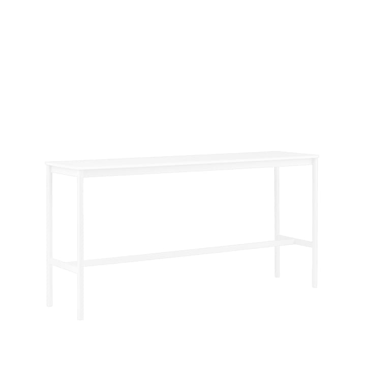 Mesa bar Base High, laminado branco-estrutura branca-L50 C190 A95 Muuto