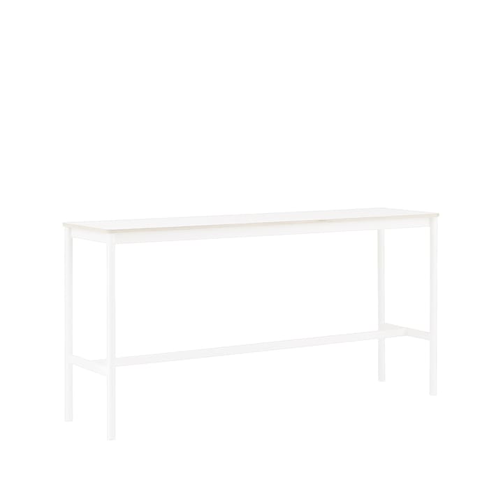 Mesa bar Base High, laminado branco-estrutura branca-L50 C190 A95 Muuto