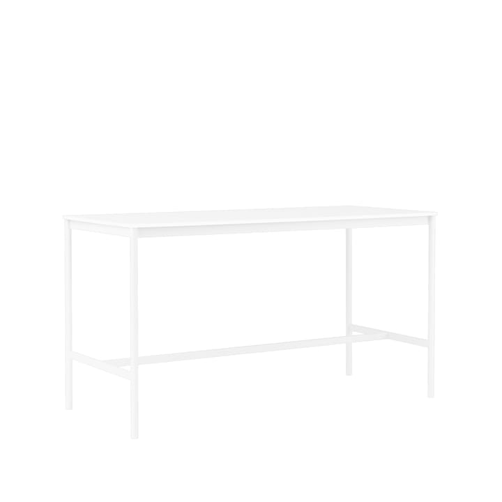 Mesa bar Base High, laminado branco-estrutura branca-L85 C190 A105 Muuto