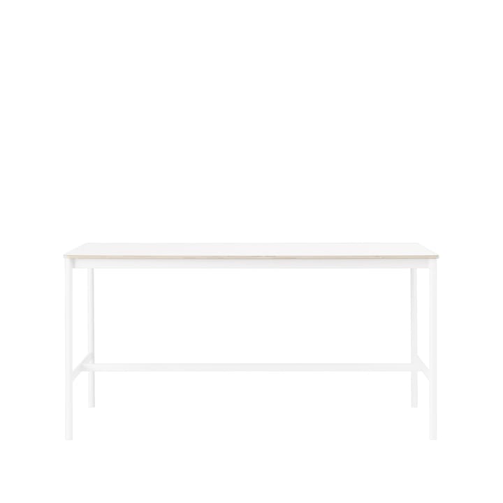 Mesa bar Base High - laminado branco-estrutura branca-L85 C190 A95 - Muuto