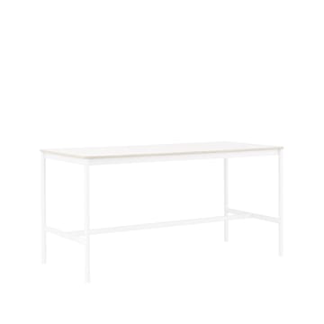 Mesa bar Base High - laminado branco-estrutura branca-L85 C190 A95 - Muuto