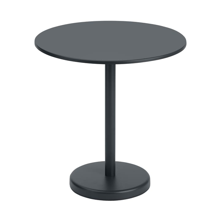 Mesa de aço Linear Ø70 cm - Black - Muuto