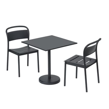 Mesa de aço Linear 70x70 cm - Black - Muuto