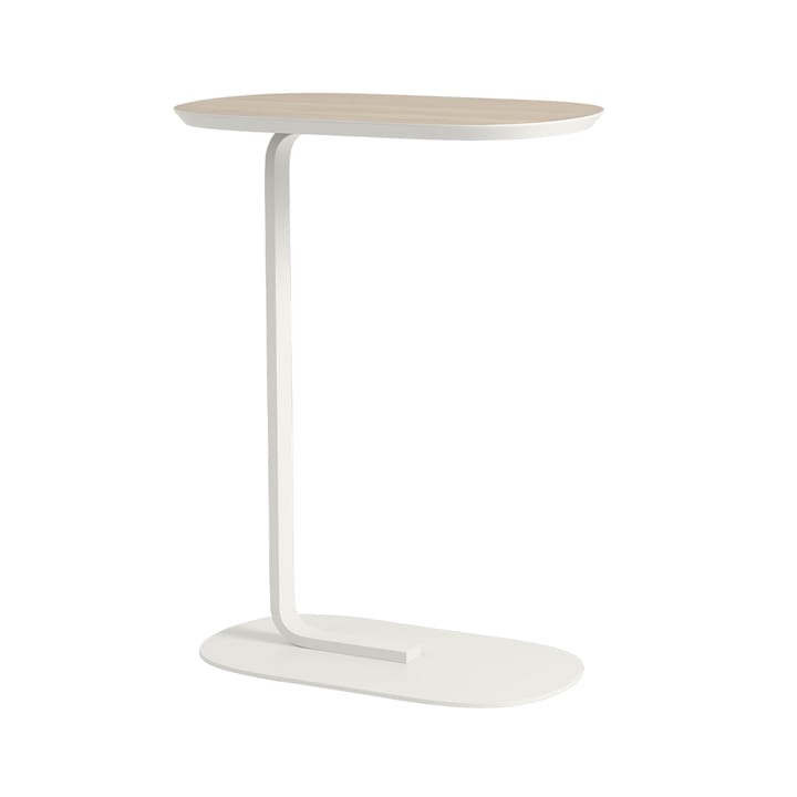 Mesa de apoio H: 73,5 cm Relate - Folheado de carvalho-Off White - Muuto