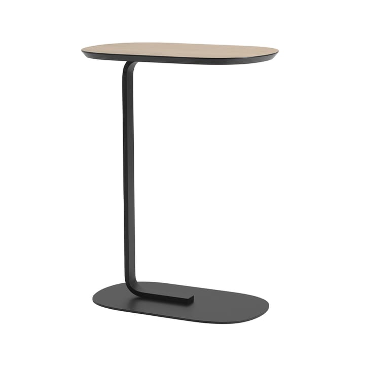 Mesa de apoio H: 73,5 cm Relate - Folheado de carvalho-preto - Muuto