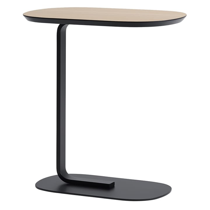 Mesa de apoio Relate 60,5 cm - Carvalho, preto - Muuto