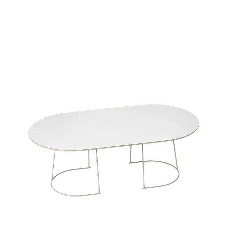 Mesa de centro oval Airy - offwhite, Nano Laminado, grande - Muuto