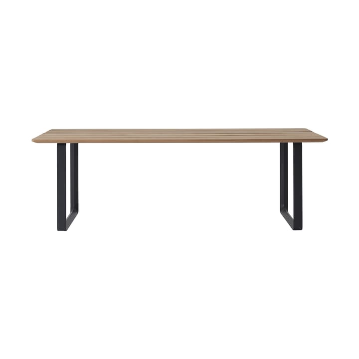 Mesa de jantar 70/70 Outdoor 225x90 cm base de aço preto Muuto